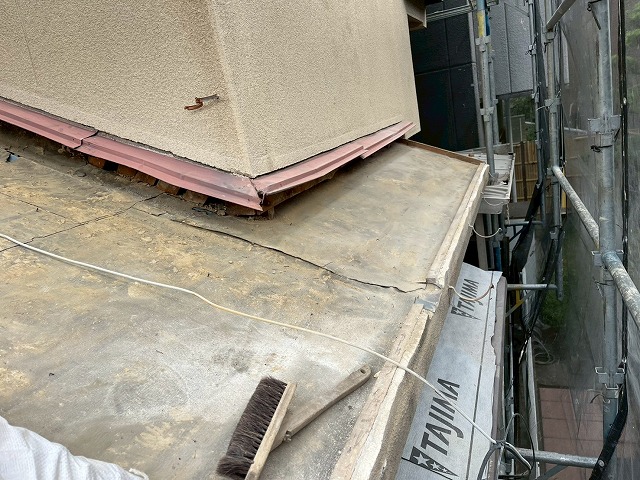 既存の野地板のチェック